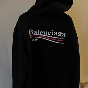 Balenciaga Black Hoodie (Women M/Men S)